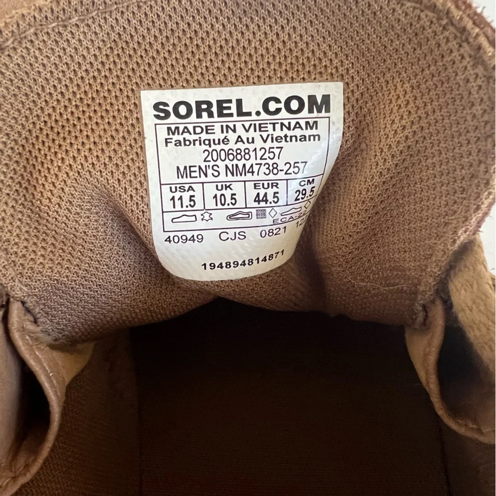 Sorel Cstreet Suede Waterproof Chukka Sneaker in Brown, size 11.5
